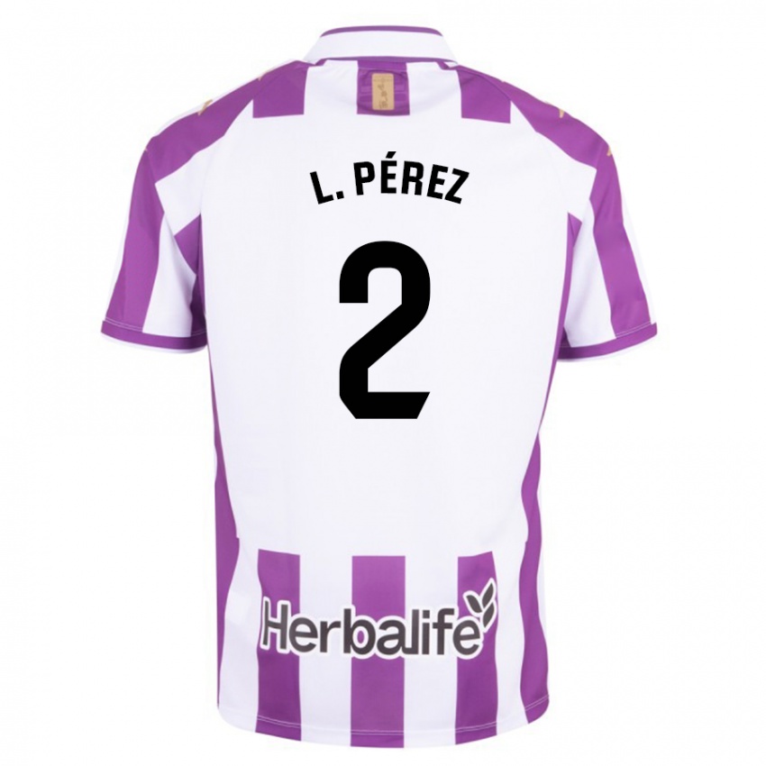 Hombre Camiseta Luis Pérez #2 Morado 1ª Equipación 2023/24 La Camisa Argentina