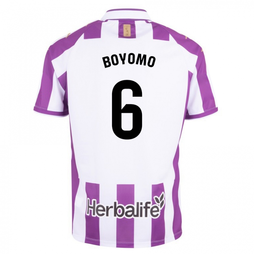 Hombre Camiseta Enzo Boyomo #6 Morado 1ª Equipación 2023/24 La Camisa Argentina