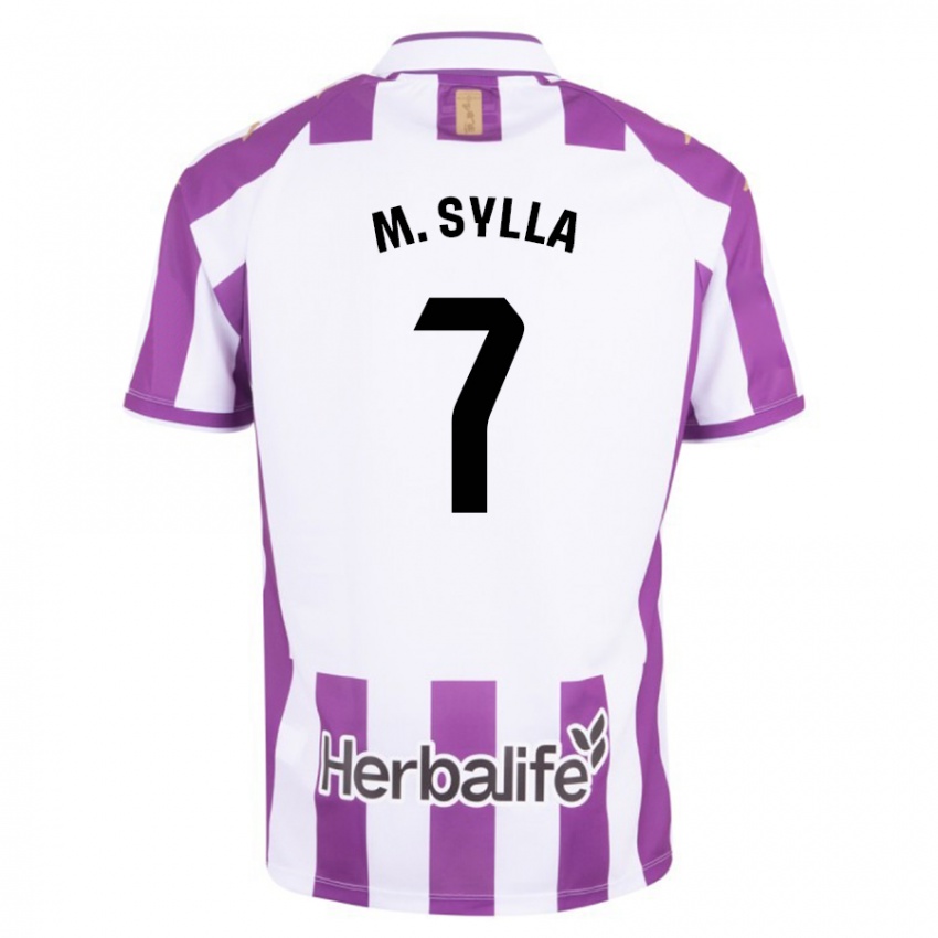 Hombre Camiseta Mamadou Sylla #7 Morado 1ª Equipación 2023/24 La Camisa Argentina