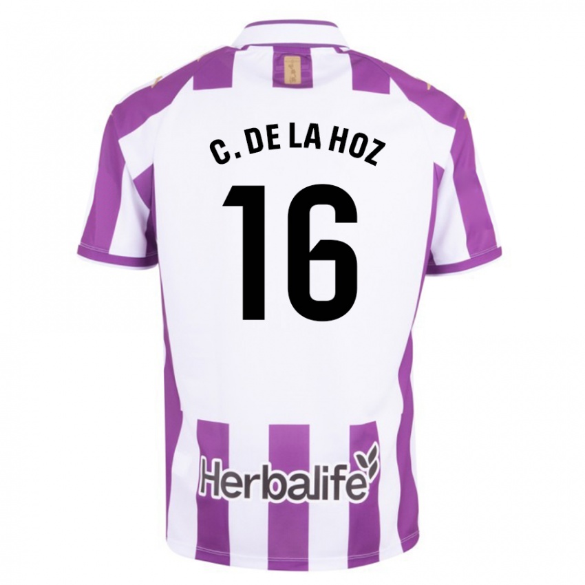 Hombre Camiseta César De La Hoz #16 Morado 1ª Equipación 2023/24 La Camisa Argentina