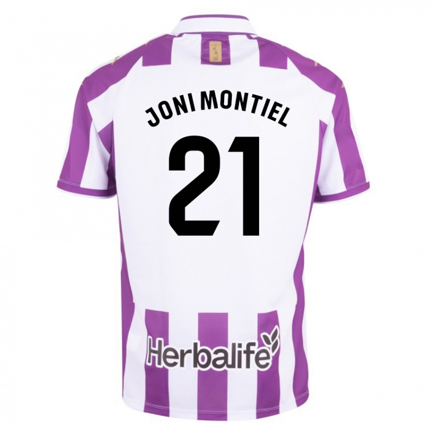 Hombre Camiseta Joni Montiel #21 Morado 1ª Equipación 2023/24 La Camisa Argentina