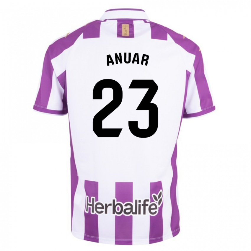 Hombre Camiseta Anuar #23 Morado 1ª Equipación 2023/24 La Camisa Argentina