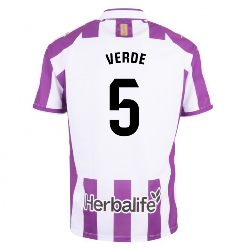 Hombre Camiseta Adrián Verde #5 Morado 1ª Equipación 2023/24 La Camisa Argentina