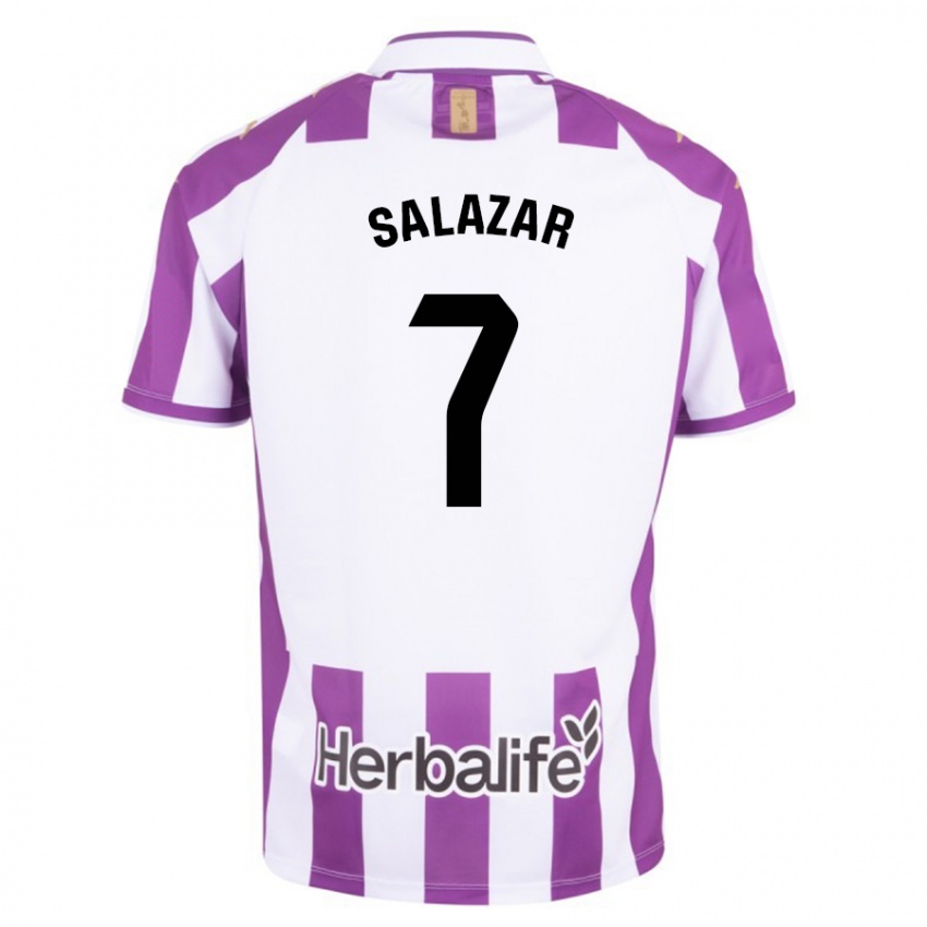 Hombre Camiseta Israel Salazar #7 Morado 1ª Equipación 2023/24 La Camisa Argentina