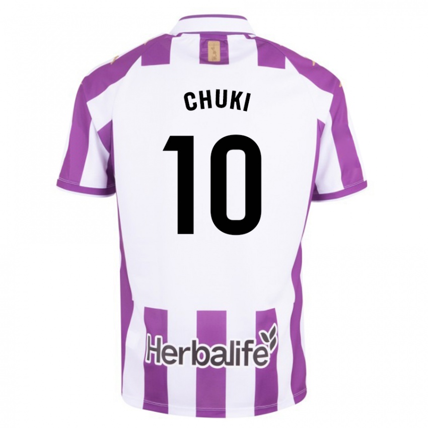 Hombre Camiseta Chuki #10 Morado 1ª Equipación 2023/24 La Camisa Argentina