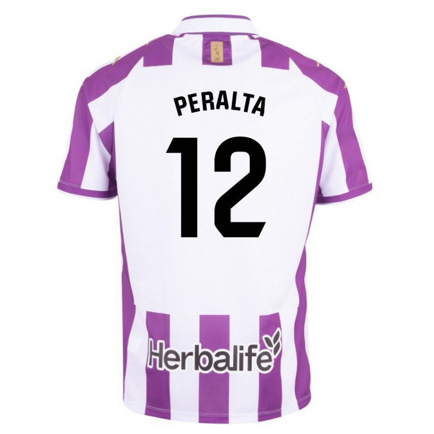 Hombre Camiseta Fernando Peralta #12 Morado 1ª Equipación 2023/24 La Camisa Argentina