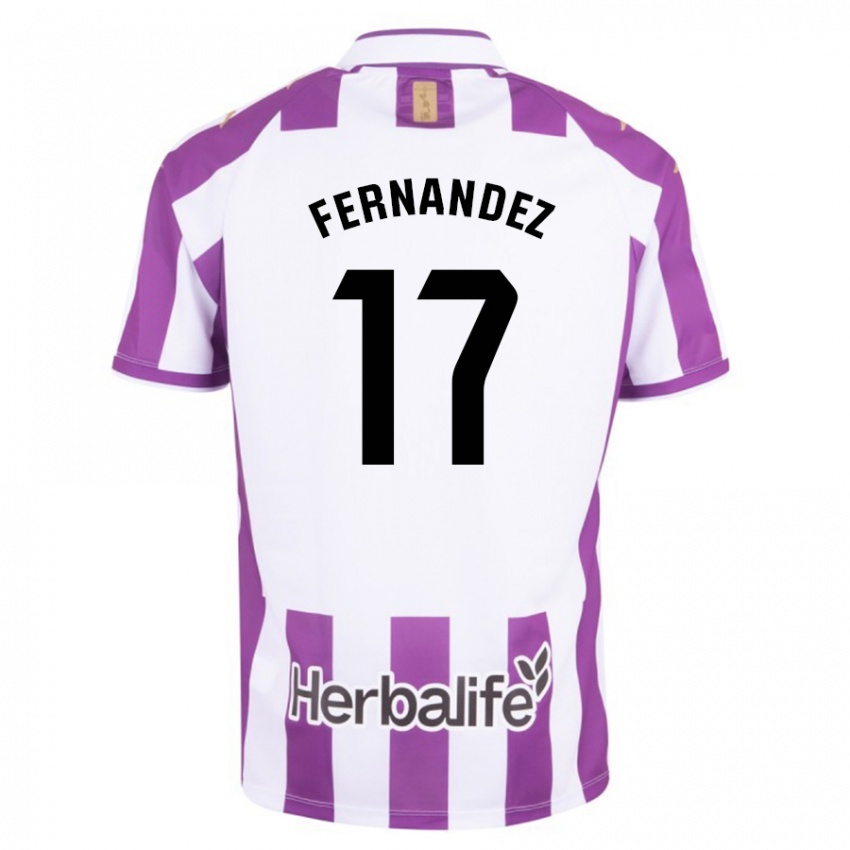 Hombre Camiseta Dani Fernández #17 Morado 1ª Equipación 2023/24 La Camisa Argentina