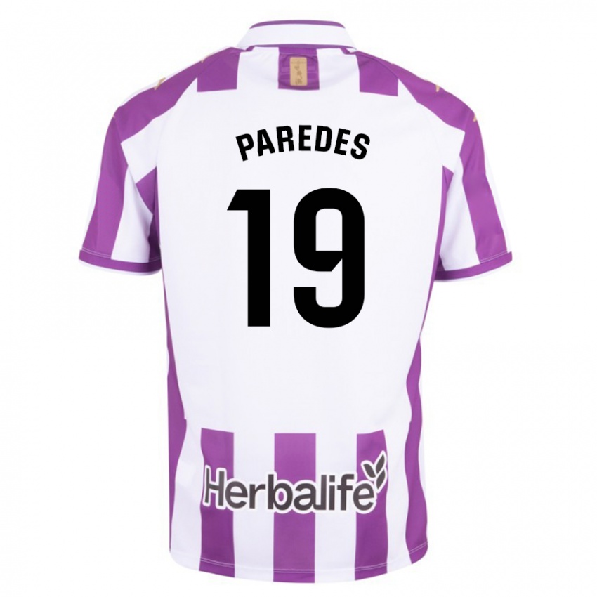 Hombre Camiseta Yago Paredes #19 Morado 1ª Equipación 2023/24 La Camisa Argentina