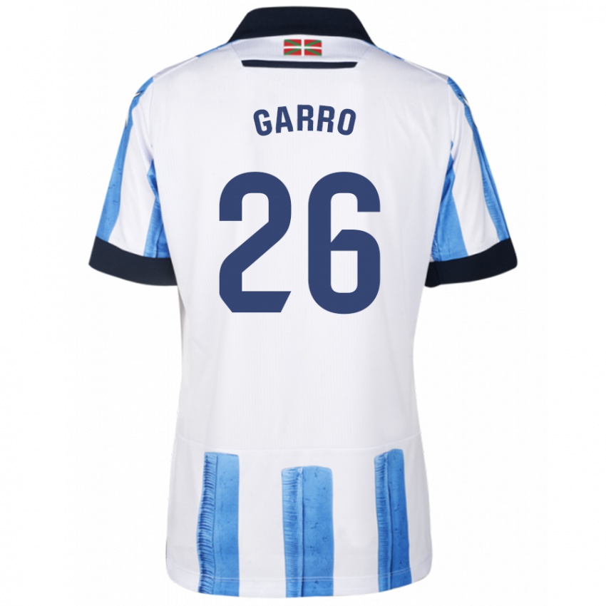 Hombre Camiseta Jon Garro #26 Azul Blanco 1ª Equipación 2023/24 La Camisa Argentina