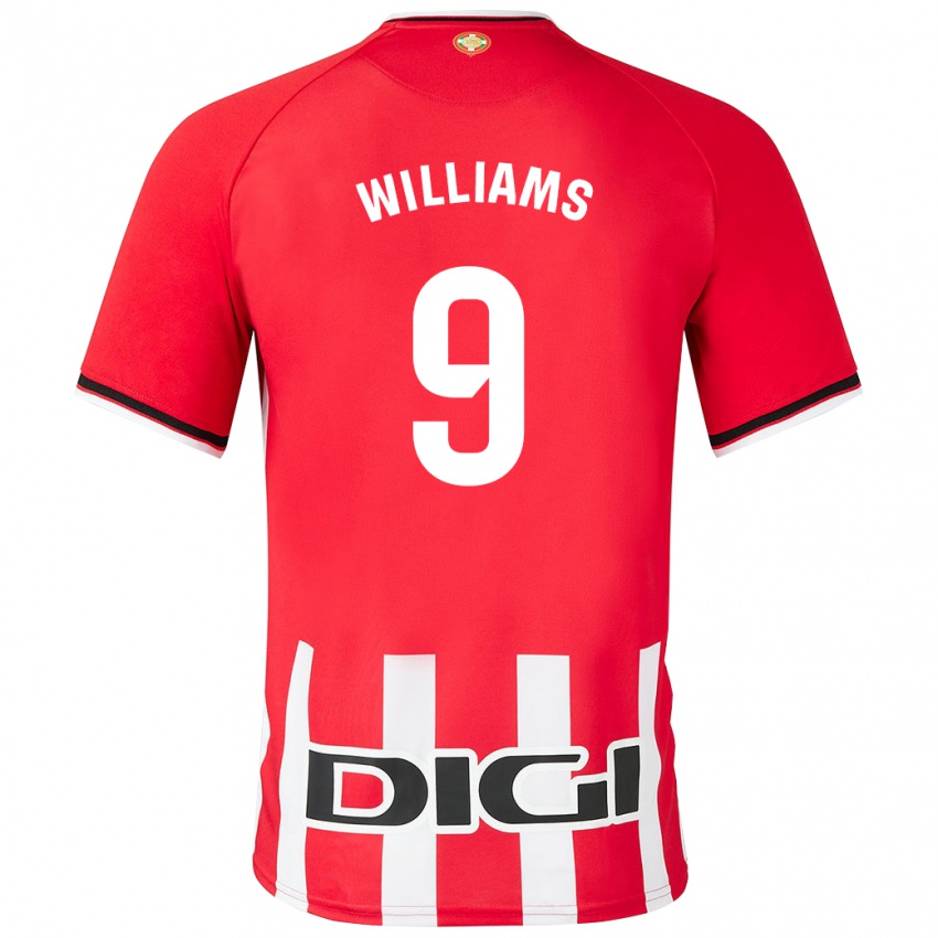 Hombre Camiseta Inaki Williams #9 Rojo 1ª Equipación 2023/24 La Camisa Argentina