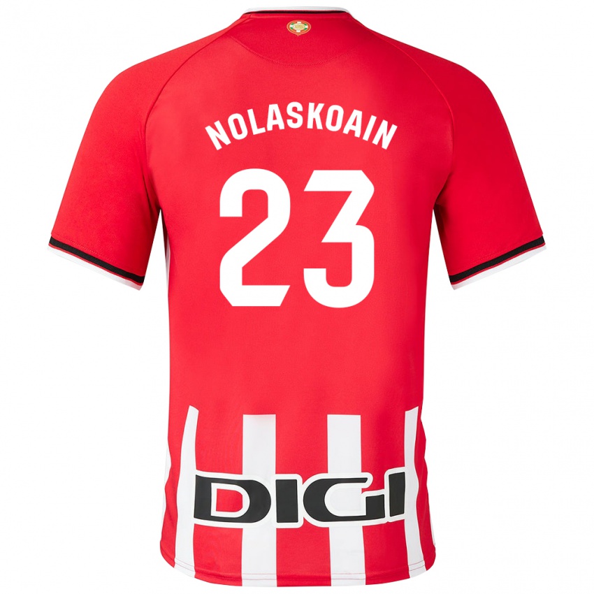 Hombre Camiseta Peru Nolaskoain #23 Rojo 1ª Equipación 2023/24 La Camisa Argentina