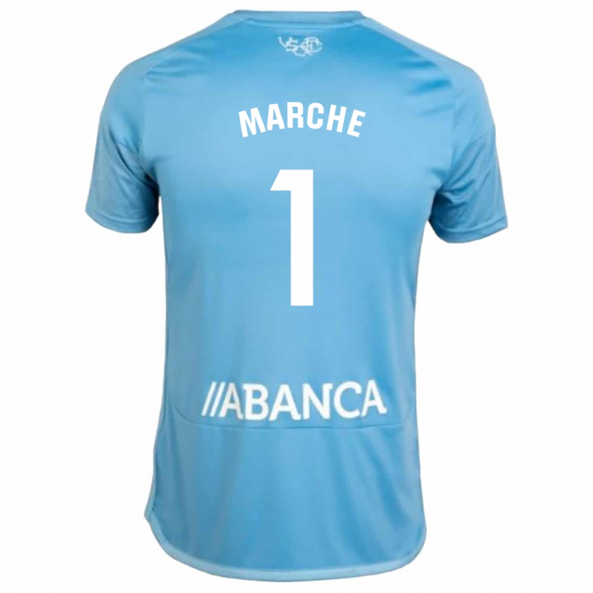 Hombre Camiseta Agustin Marchesin #1 Azul 1ª Equipación 2023/24 La Camisa Argentina