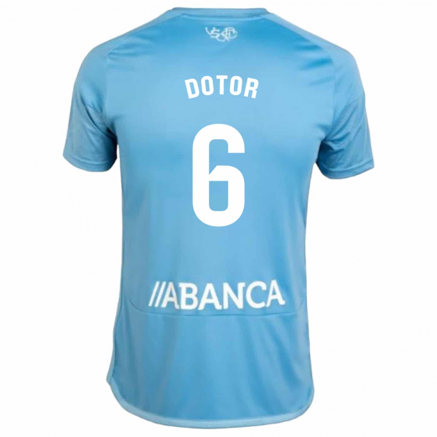 Hombre Camiseta Carlos Dotor #6 Azul 1ª Equipación 2023/24 La Camisa Argentina