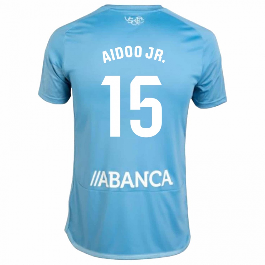 Hombre Camiseta Joseph Aidoo #15 Azul 1ª Equipación 2023/24 La Camisa Argentina