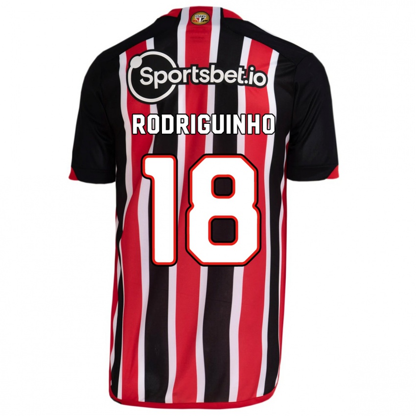 Hombre Camiseta Rodriguinho #18 Azul Rojo 2ª Equipación 2023/24 La Camisa Argentina