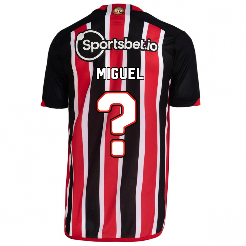 Hombre Camiseta Miguel #0 Azul Rojo 2ª Equipación 2023/24 La Camisa Argentina