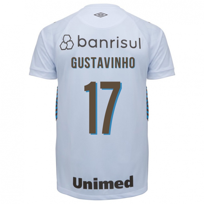 Hombre Camiseta Gustavinho #17 Blanco 2ª Equipación 2023/24 La Camisa Argentina