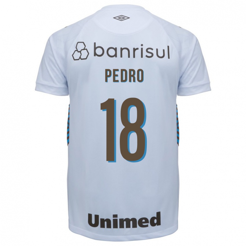 Hombre Camiseta João Pedro #18 Blanco 2ª Equipación 2023/24 La Camisa Argentina