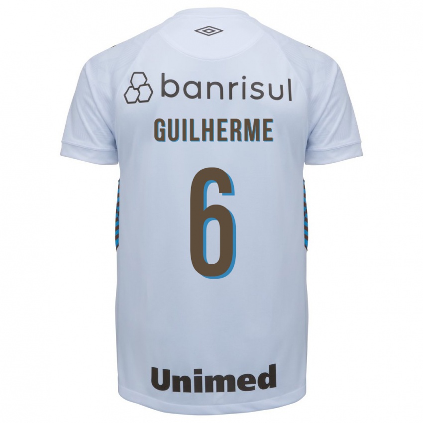 Hombre Camiseta Zé Guilherme #6 Blanco 2ª Equipación 2023/24 La Camisa Argentina
