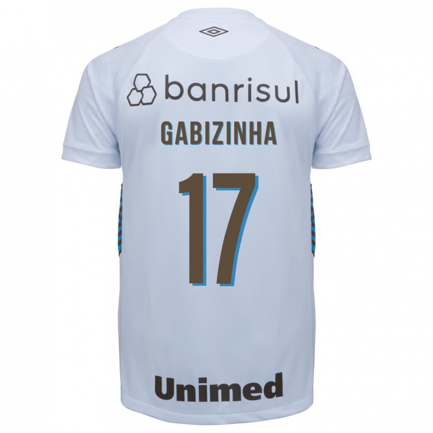 Hombre Camiseta Gabizinha #17 Blanco 2ª Equipación 2023/24 La Camisa Argentina