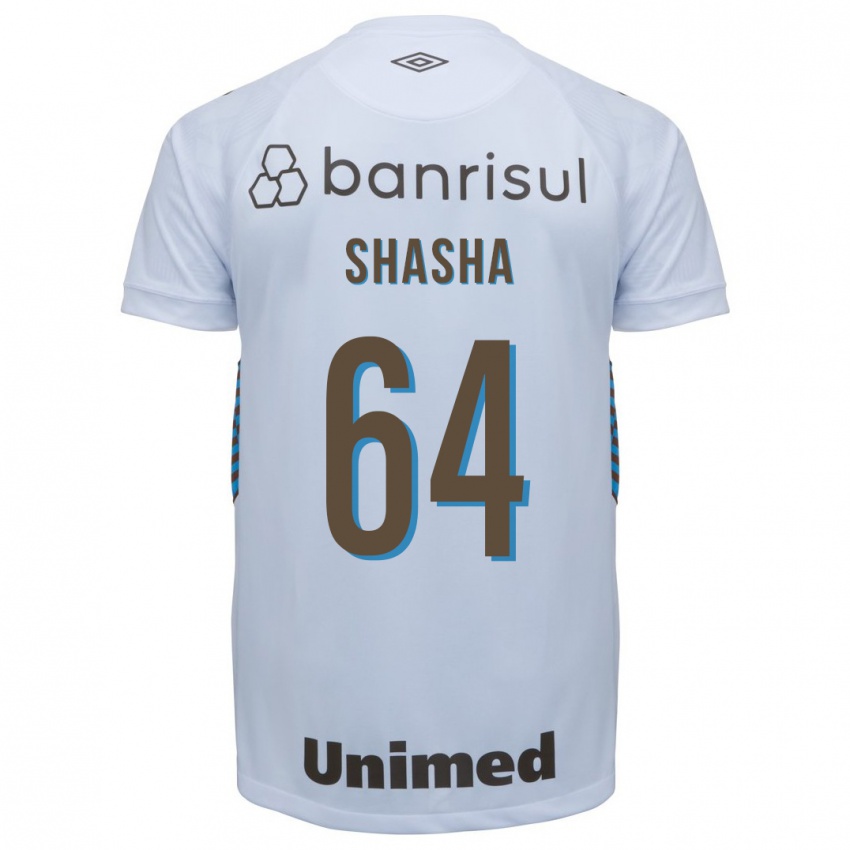 Hombre Camiseta Shashá #64 Blanco 2ª Equipación 2023/24 La Camisa Argentina