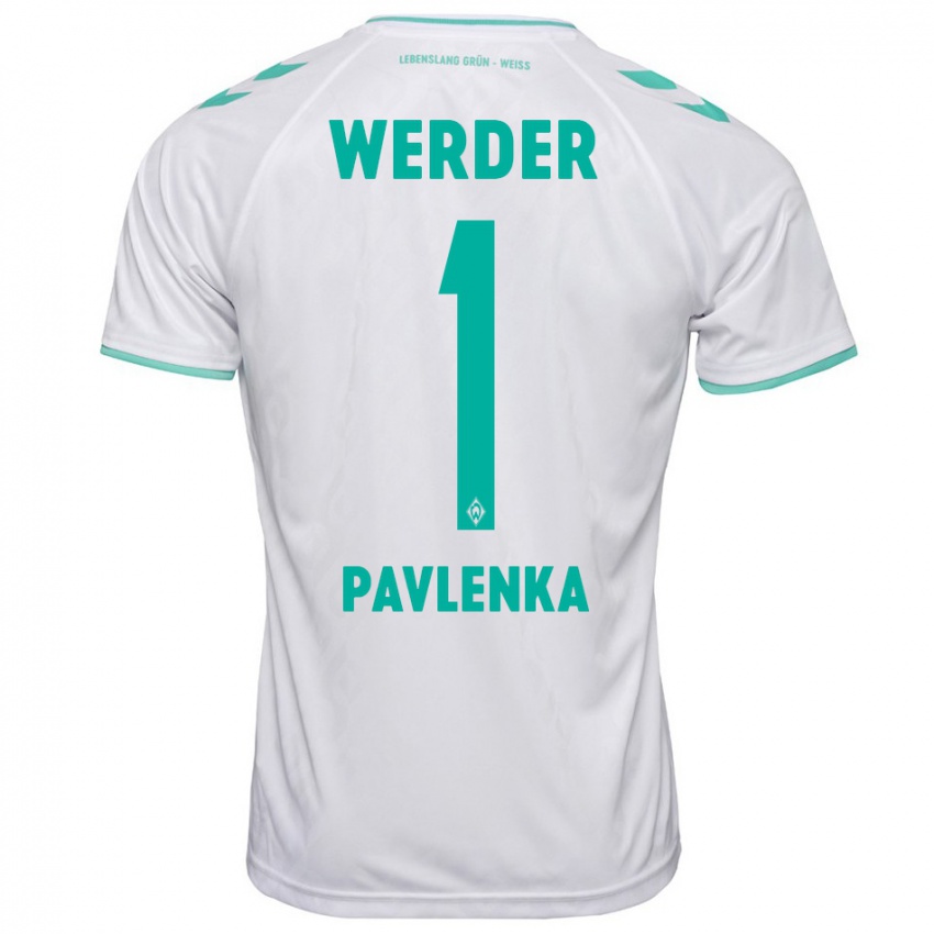 Hombre Camiseta Jiri Pavlenka #1 Blanco 2ª Equipación 2023/24 La Camisa Argentina