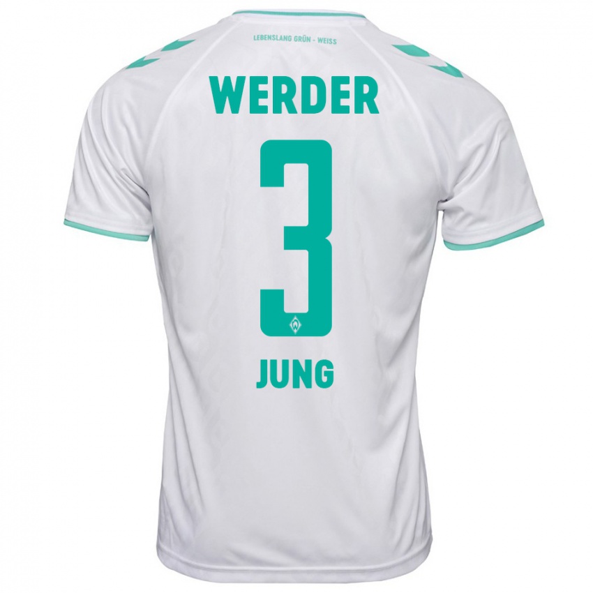 Hombre Camiseta Anthony Jung #3 Blanco 2ª Equipación 2023/24 La Camisa Argentina