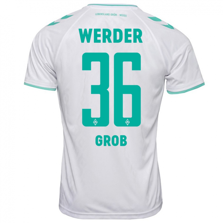 Hombre Camiseta Christian Groß #36 Blanco 2ª Equipación 2023/24 La Camisa Argentina