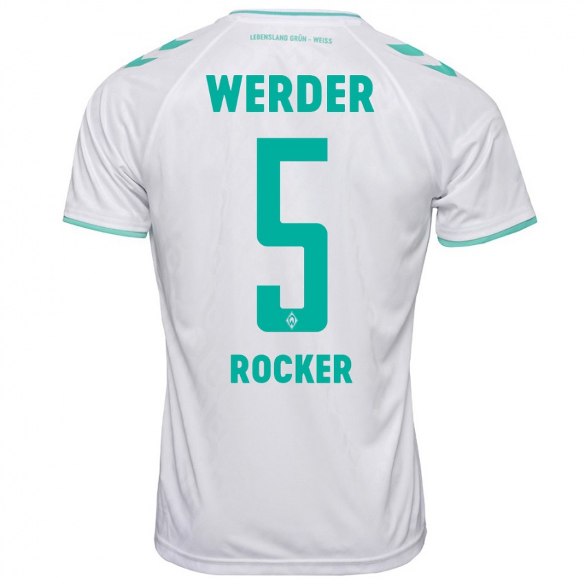 Hombre Camiseta Cimo Röcker #5 Blanco 2ª Equipación 2023/24 La Camisa Argentina