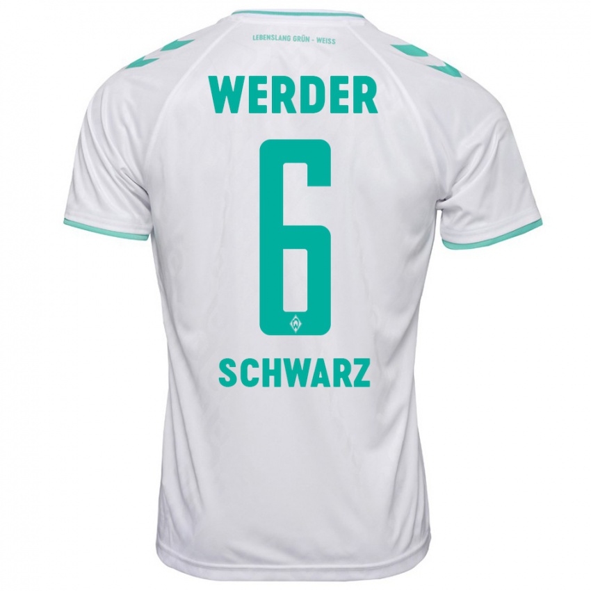 Hombre Camiseta Ricardo-Felipe Schwarz #6 Blanco 2ª Equipación 2023/24 La Camisa Argentina