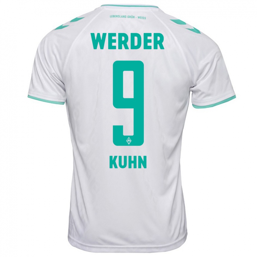 Hombre Camiseta Philipp Kühn #9 Blanco 2ª Equipación 2023/24 La Camisa Argentina