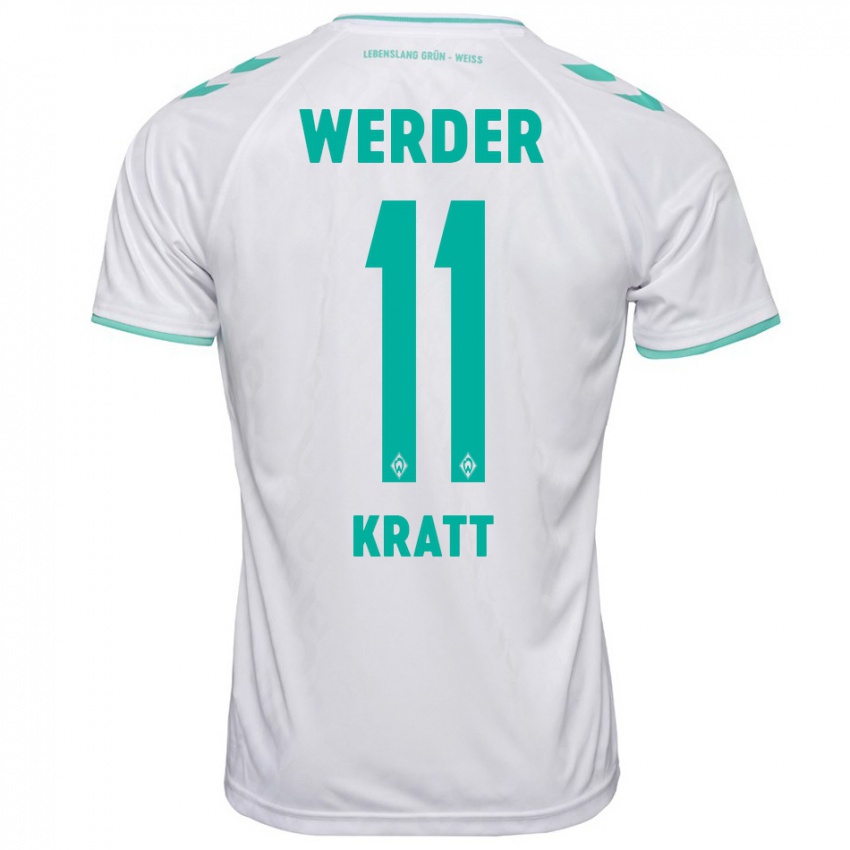 Hombre Camiseta Ronan Kratt #11 Blanco 2ª Equipación 2023/24 La Camisa Argentina