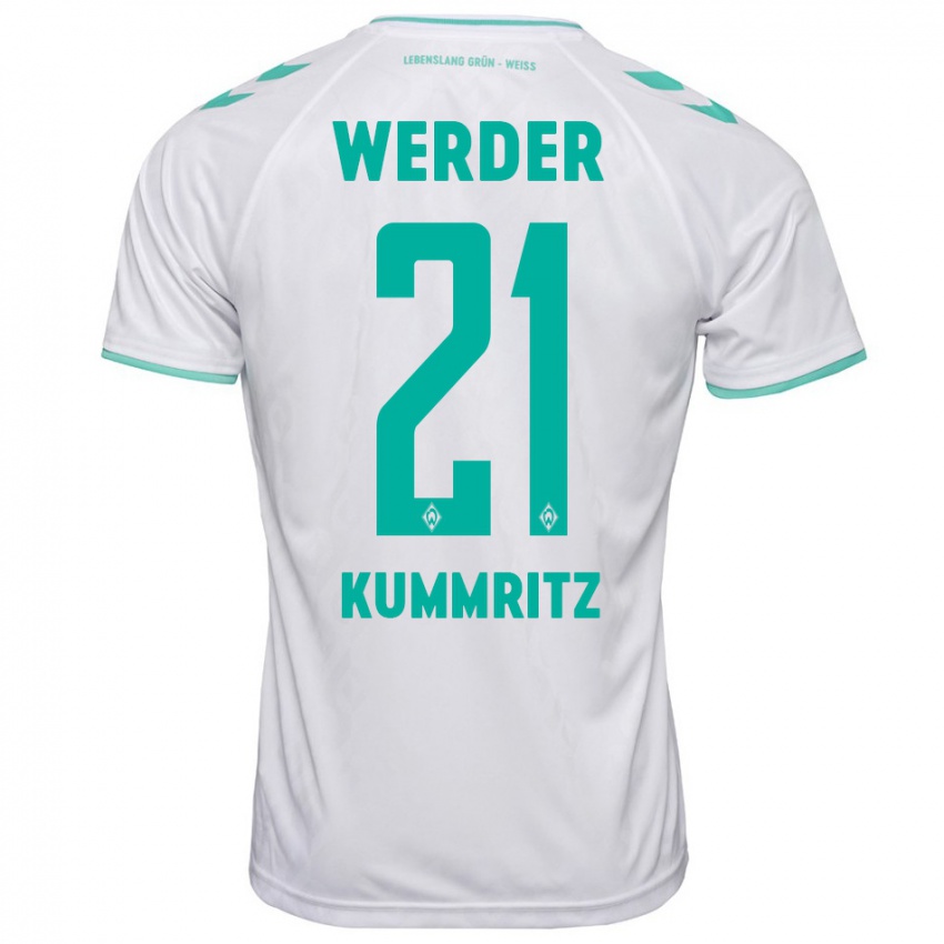 Hombre Camiseta Liam Kümmritz #21 Blanco 2ª Equipación 2023/24 La Camisa Argentina