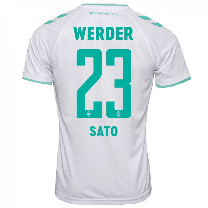 Hombre Camiseta Kein Sato #23 Blanco 2ª Equipación 2023/24 La Camisa Argentina