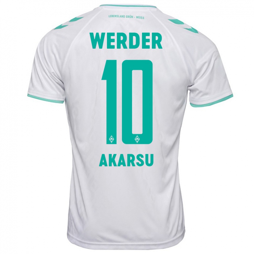 Hombre Camiseta Mikail Bura Akarsu #10 Blanco 2ª Equipación 2023/24 La Camisa Argentina