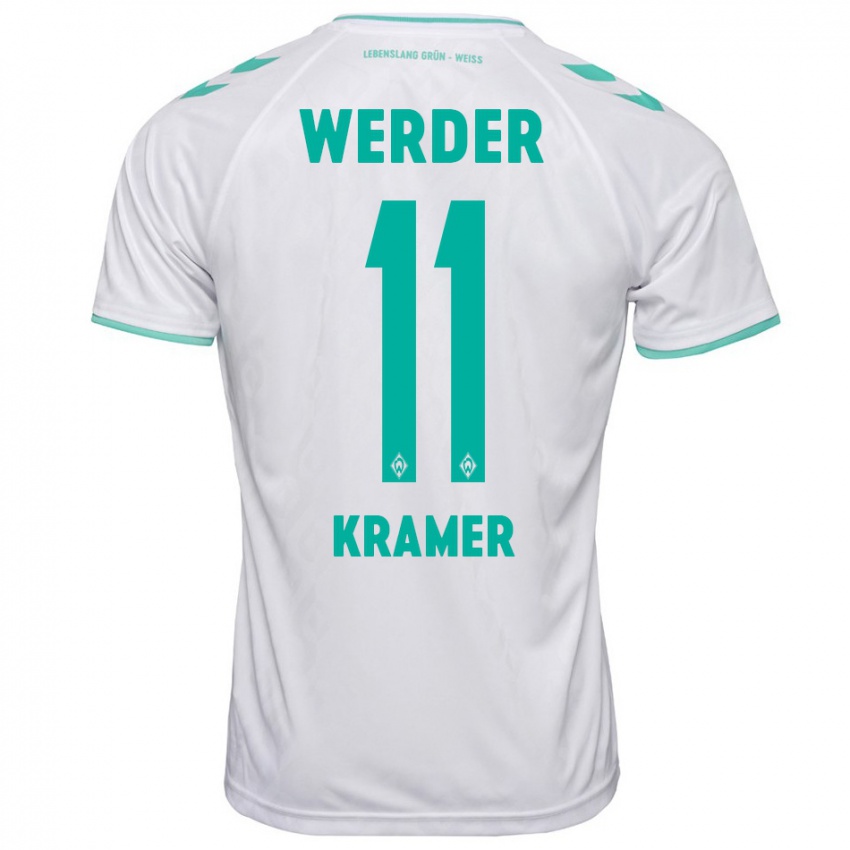 Hombre Camiseta Levi-Marinus Kramer #11 Blanco 2ª Equipación 2023/24 La Camisa Argentina