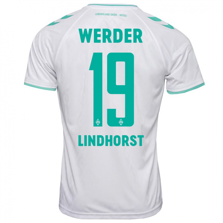 Hombre Camiseta Jerrit Lindhorst #19 Blanco 2ª Equipación 2023/24 La Camisa Argentina