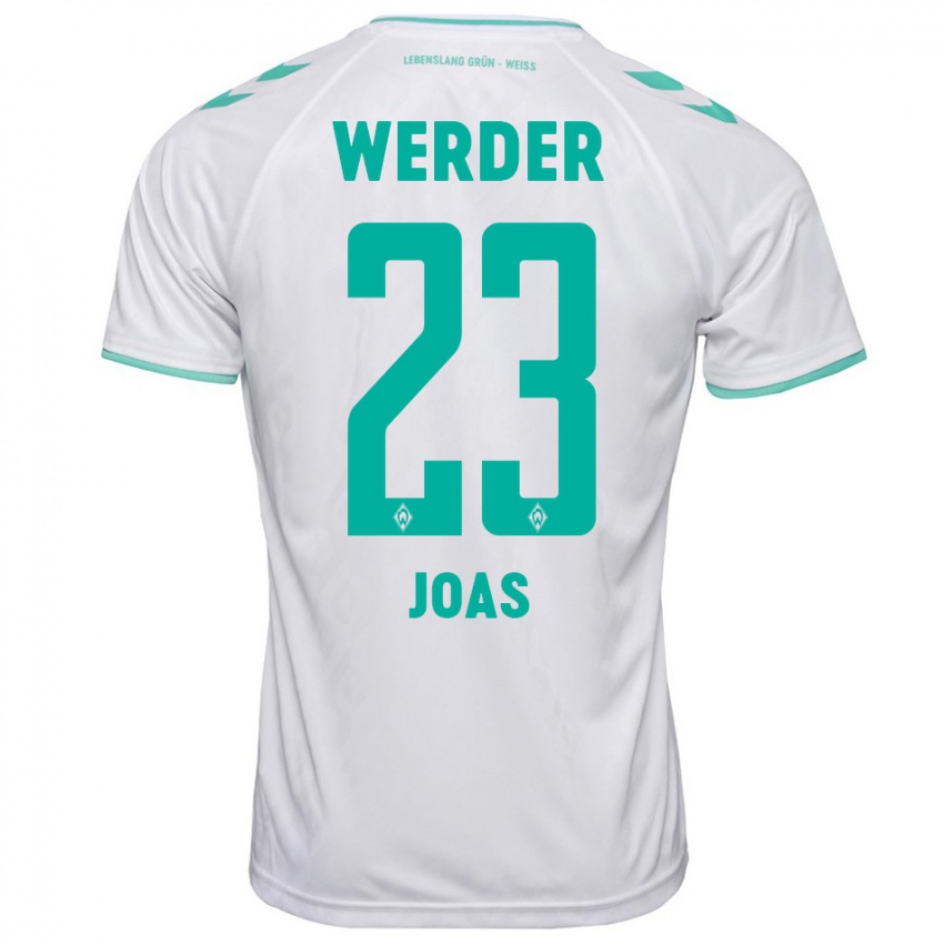 Hombre Camiseta Julius Joas #23 Blanco 2ª Equipación 2023/24 La Camisa Argentina