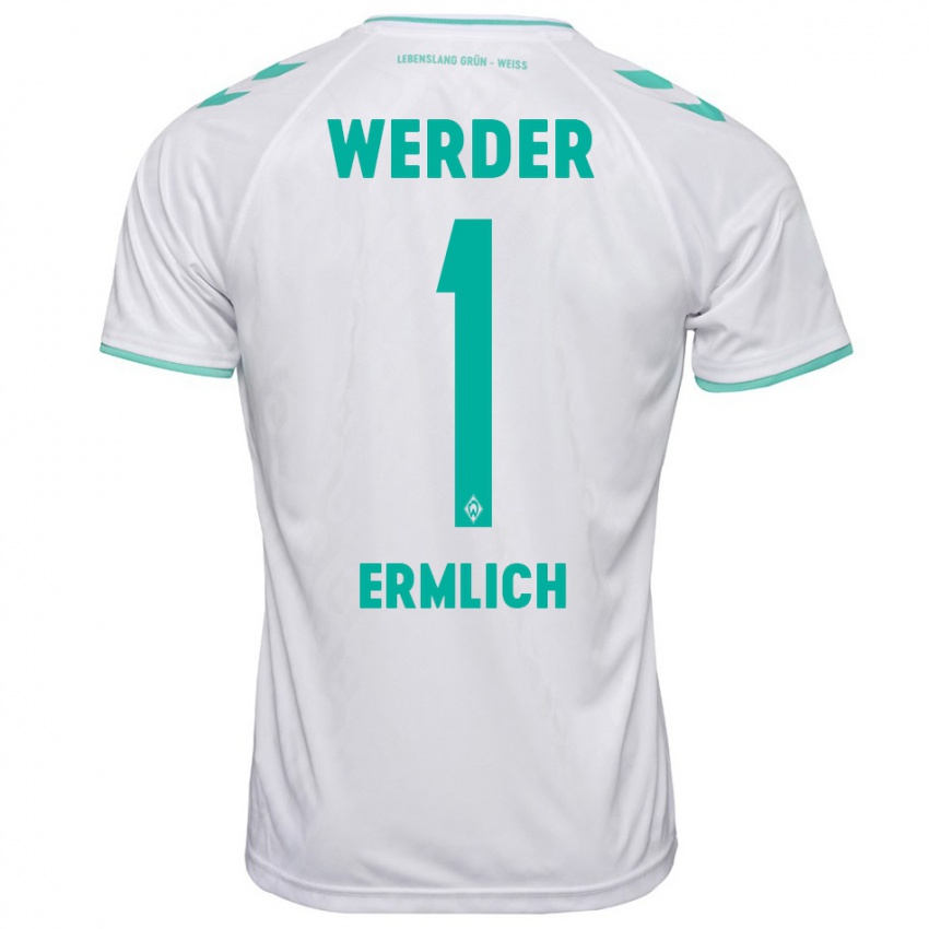 Hombre Camiseta Kjell Ermlich #1 Blanco 2ª Equipación 2023/24 La Camisa Argentina