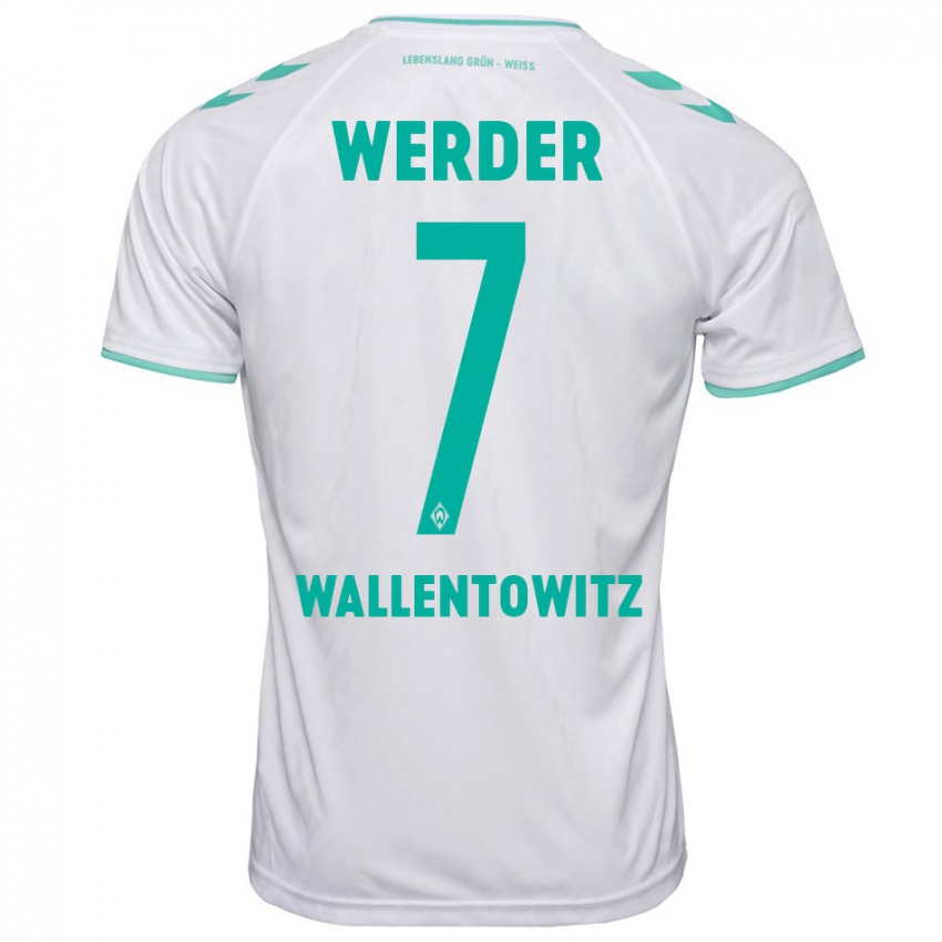 Hombre Camiseta Mika Wallentowitz #7 Blanco 2ª Equipación 2023/24 La Camisa Argentina