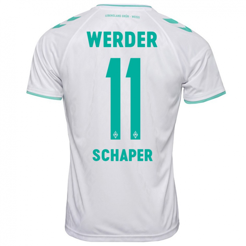 Hombre Camiseta Wilken Schaper #11 Blanco 2ª Equipación 2023/24 La Camisa Argentina