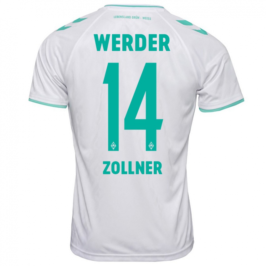 Hombre Camiseta Adrian Zollner #14 Blanco 2ª Equipación 2023/24 La Camisa Argentina