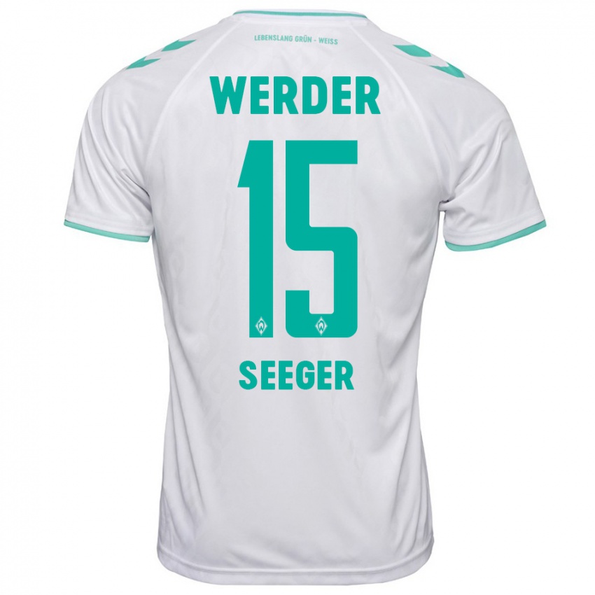 Hombre Camiseta Ben Ekobena-Seeger #15 Blanco 2ª Equipación 2023/24 La Camisa Argentina