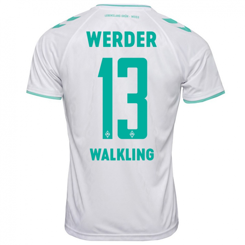 Hombre Camiseta Ricarda Walkling #13 Blanco 2ª Equipación 2023/24 La Camisa Argentina