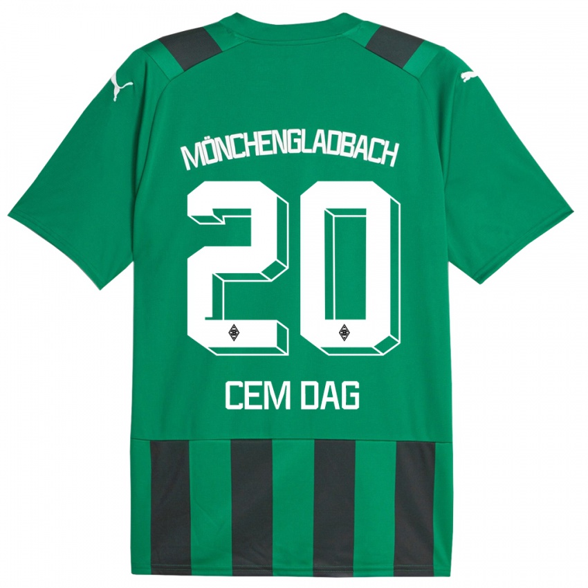 Hombre Camiseta Cem Dag #20 Verde Negro 2ª Equipación 2023/24 La Camisa Argentina