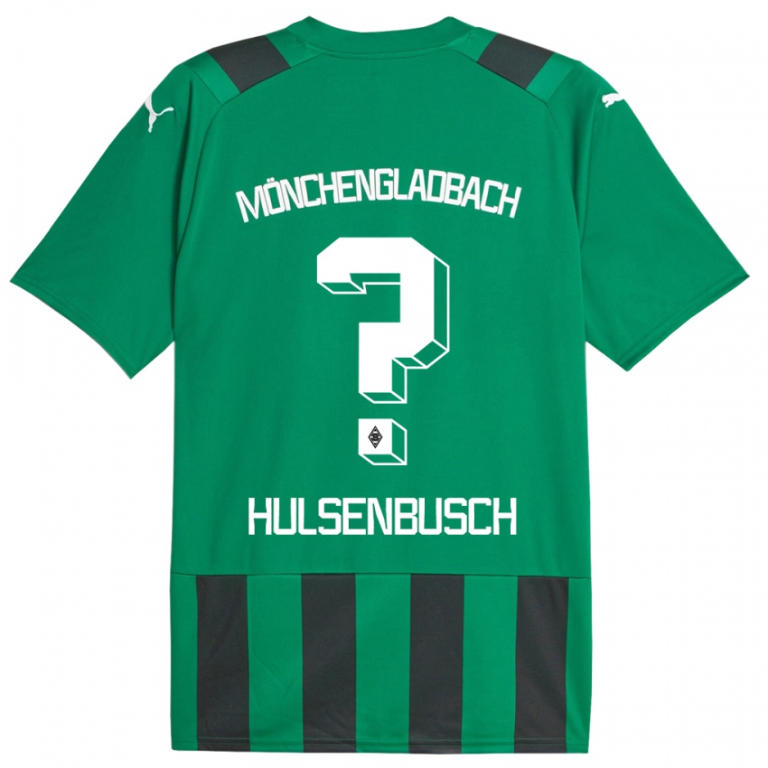 Hombre Camiseta Daniel Hülsenbusch #0 Verde Negro 2ª Equipación 2023/24 La Camisa Argentina