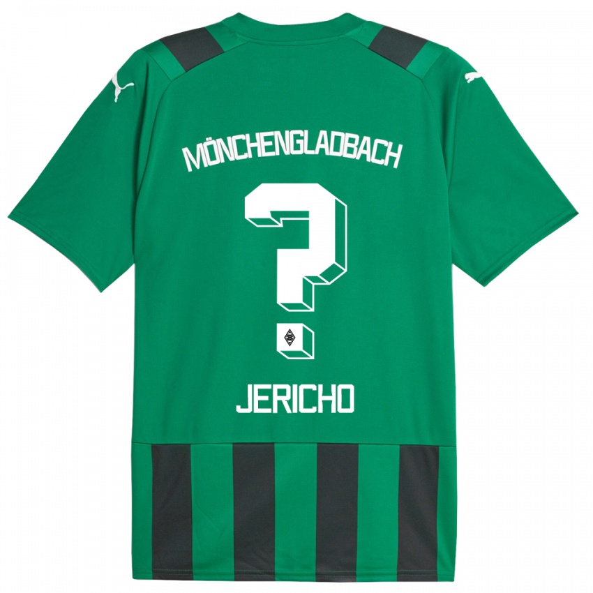 Hombre Camiseta Aidan Jericho #0 Verde Negro 2ª Equipación 2023/24 La Camisa Argentina