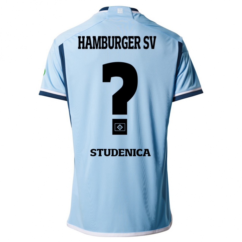 Hombre Camiseta Aron Studenica #0 Azul 2ª Equipación 2023/24 La Camisa Argentina