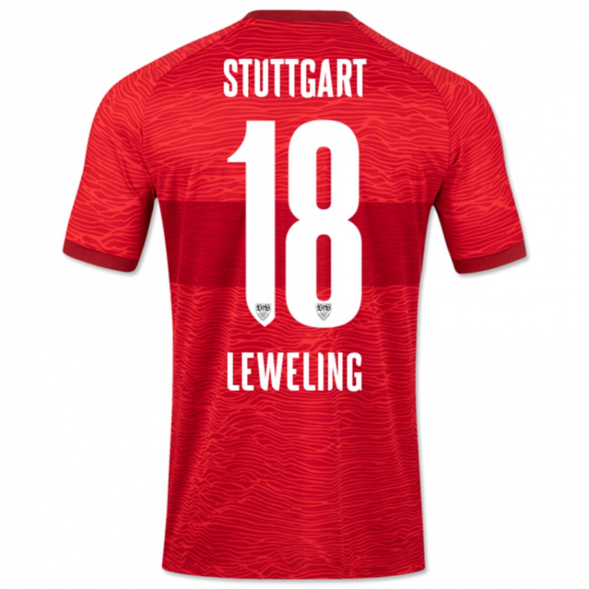 Hombre Camiseta Jamie Leweling #18 Rojo 2ª Equipación 2023/24 La Camisa Argentina