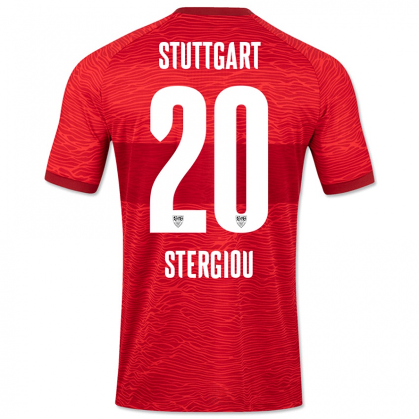 Hombre Camiseta Leonidas Stergiou #20 Rojo 2ª Equipación 2023/24 La Camisa Argentina